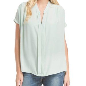 NWT | AND-B | Sleeveless Shirred Blouse | Mint Green